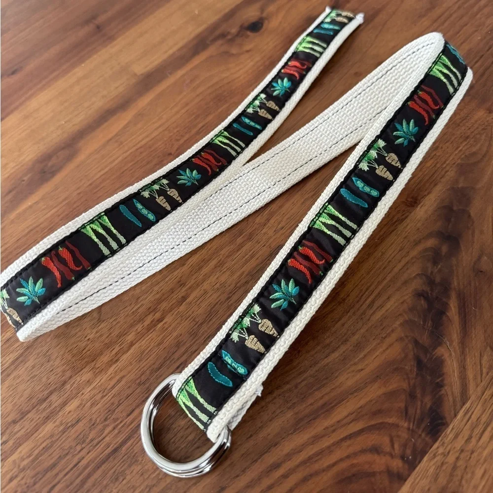 1970s Vintage Belt, Cooking Garden Theme Novelty Belt Ladies Size small 37 long